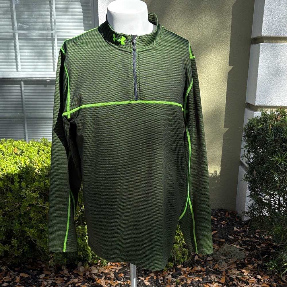 Under Armour ColdGear fitted quarter-zip pullover
